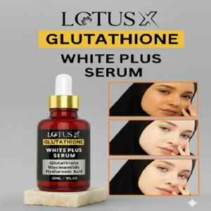 Lotus X Glutathione White Plus Serum - 30ml | Whitening, Anti-Aging & Hydrating with Niacinamide & Hyaluronic Acid